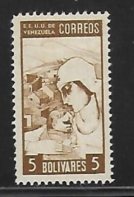 Venezuela: 1937; Scott 317, High Value in XF condition, MH, EBV1380 - Image 1 of 2