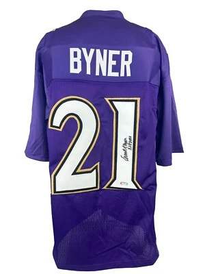 Earnest Byner autographed signed inscribed jersey NFL Baltimore Ravens PSA COA - Image 1 of 4