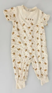 2001 Gymboree Vintage Teddy Bear Romper One Piece Unisex Boy Girl Clothes 6-12 - Picture 1 of 5