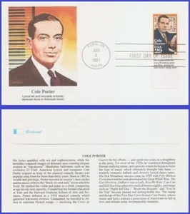 USA6 #2550 U/A FLEETWOOD FDC PB Cole Porter - Imagen 1 de 1