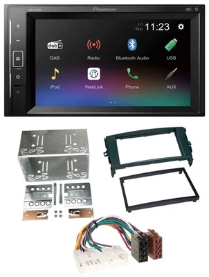 Pioneer DAB MP3 2DIN Bluetooth USB Autoradio für Toyota Auris 07-12 schwarz - Bild 1 von 4