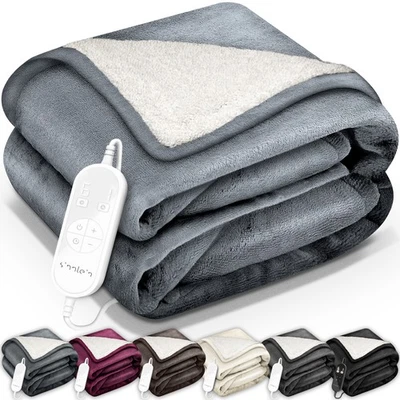 Heizdecke elektrisch Wärmeunterbett XXL Wärmedecke Abschaltautomatik Wärmebett - Bild 1 von 4