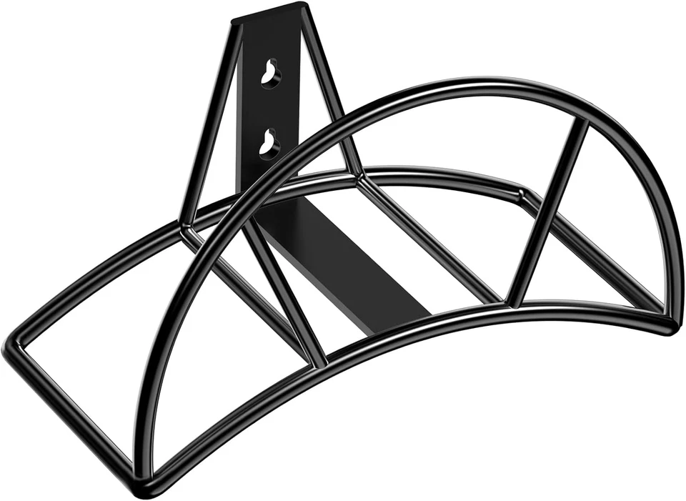 Tomcare Garden Hose Holder Wall Mount Metal Water Hose Holder Holds 125Ft Hoses