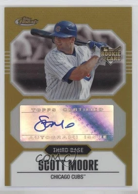 2007 Topps Finest Gold Refractor /49 Scott Moore #165 Auto - Image 1 of 2