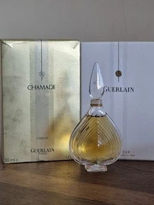 GUERLAIN CHAMADE PARFUM 30ML DISCONTINUED HEART BOTTLE A VINTAGE CLASSIC SCENT - Picture 1 of 14