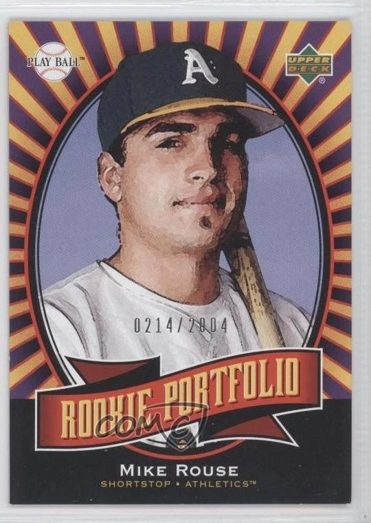 2004 Upper Deck Play Ball Rookie Portfolio /2004 Mike Rouse #155 Rookie RC - Image 1 of 2