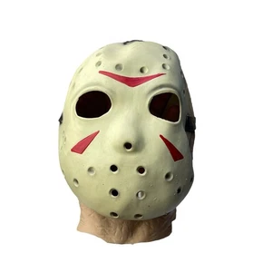 Friday 13th Jason Voorhees Full Head Latex Halloween Mask New Line Productions - Picture 1 of 10
