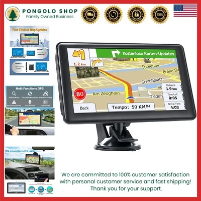 7-Inch Touchscreen GPS Navigator with Truck Routing & Free Lifetime Updates - Image 1 of 4