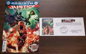 Justice League (2016) #2 SIGNIERT Tony S. Daniel notariell beglaubigter Zeuge der Unterschrift - Bild 1 von 5
