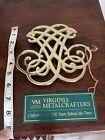 Virginia MetalCrafters Brass Trivet President Thomas Jefferson Cipher VA