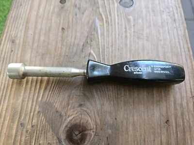 VINTAGE CRESCENT BRIDGEPORT 1/2" NUTDRIVER 3716 USA - Image 1 of 4