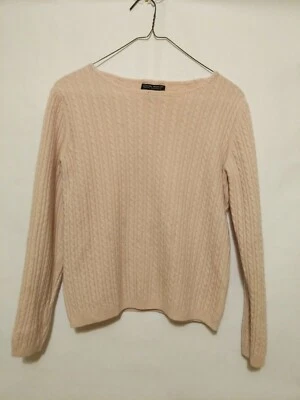 Daniel Bishop Suéter Cachemira Rubor Rosa Cable Pequeño Artesanía? ¿Arte? Foto 1 de 4