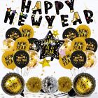 2024 Balloon Kits New Year S Party Decor Set Festive Black Bunting Garlands