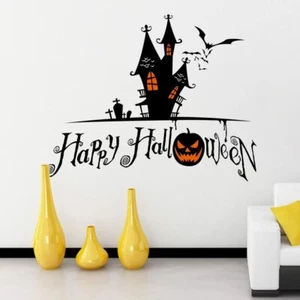 DNVEN Halloween Wall Window Stickers Decals for Kids Room Party Decoration - Picture 1 of 2