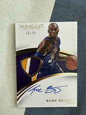 2014-15 Panini Immaculate KOBE BRYANT 3 COLOR Patch Auto 32/75 lakers