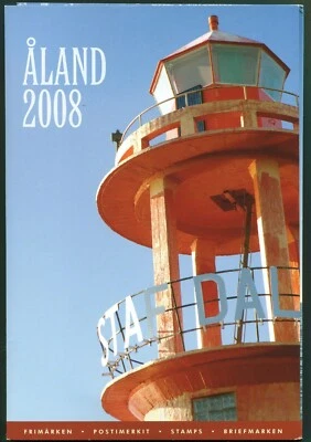 Aland Year Set 2008 Official MNH XF Complete as Issued w 2x Booklet Block Label - Image 1 of 4