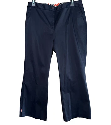 Pantalones chinos Nine & Co para mujer 12 azules elásticos con cremallera al tobillo bolsillos Foto 1 de 4