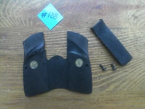 Pachmayr Rubber Signature Grips - Browning Hi-Power w/ Emblem Logo Factory - Picture 1 of 4
