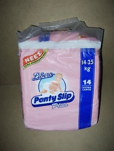 Vintage diapers libero panty slip plus girl 14-25kg 14 extra large diapers - Picture 1 of 9