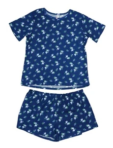 Flora Nikrooz Floral Print Short Sleeve Top & Shorts Ribbed 2-Pc Pajama Set NWT - Picture 1 of 1