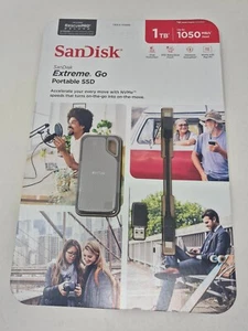 Sandisk Extreme go Portable SSD 1TB 1050MB/s - Picture 1 of 2