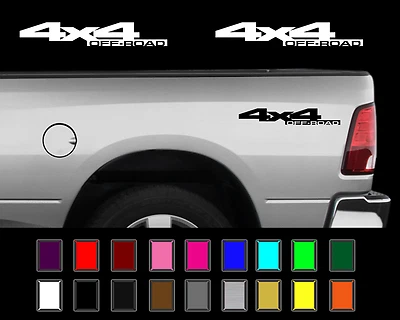 4x4 Off Road Decal Set Fits: 2010-2013 Dodge Ram 1500 2500 Truck Vinyl Stickers - Image 1 of 2