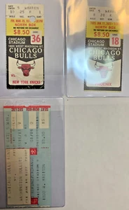 3 1977 Chicago Bulls tickets stubs vs Phoenix & Washington - Picture 1 of 2