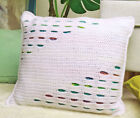 (5425) Aran Crochet Pattern for Pretty Peek-A-Boo Cushion Cover!