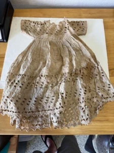 Vintage Antique White Infant Baby Christening Gown Very Old - Picture 1 of 5
