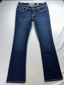 BKE Buckle Addison Denim Jeans Adult 31R Blue Dark Wash Straight 31x31.5 Women - Picture 1 of 8