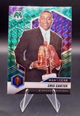 2021 Panini Mosaic Football Camo Green Mosaic - Cris Carter - Image 1 of 2