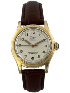 Herrenarmbanduhr Rado Handaufzug AS 1197 mit neuem Armband & Glas, funktioniert - Bild 1 von 5