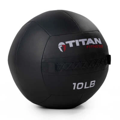 Bola de pared compuesta Titan Fitness 10 lb, laminado de policompuesto de carcasa blanda Foto 1 de 4