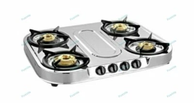 Sunflame Spectra Acciaio 4 Bruciatore Gas Stufa Argento Colore Migliore Cucinare - Immagine 1 di 4
