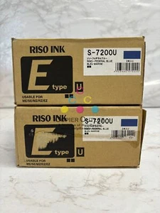 2 tinta azul nueva genuina Riso EZ 220,221,390,391,590,591 S-7200U (4 cajas) - Imagen 1 de 7