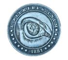Mysterious Eye InThe SkyNovelty Lucky Heads Tails Challenge Coin Nice USA Seller
