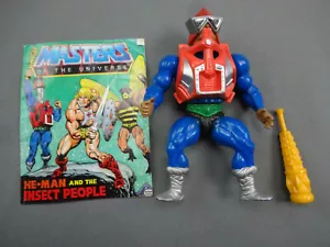 De muy buen estado 1983 Mattel He-Man Masters of the Universe Mekaneck Armadura Rosa Completa Var. - Imagen 1 de 7