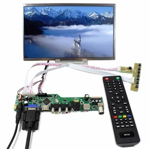 HD VGA AV USB RF LCD Controller Board 10.1" 1024x600 LCD Screen - Picture 1 of 5