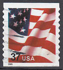 USA gestempelt Fahne Flagge Stars and Stripes oben unten geschnitten 2005 / 9416