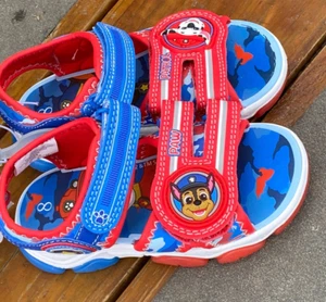 Choose Size 6, 8, 9, 11, 12 PAW PATROL Boys Open toe Adjustable sandals Shoes - Picture 1 of 3