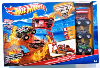 Hot Wheels Monster Jam World Finals Stunt Pack Juego 911398 - Sellado de fábrica Foto 1 de 4