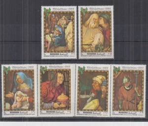 E622. Manama - MNH - Art - Paintings - Christmas - Bild 1 von 6