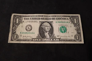 2017 ONE DOLLAR FANCY BIRTHDAY/ANNIVERSARY NOTE MAY 16, 2005 SN # K 20050516 A - Picture 1 of 2