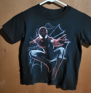 MARVEL AMAZING SPIDER-MAN 2 BLACK COTTON SIZE XS (4/5) SHORT SLEEVE T-SHIRT - Picture 1 of 1