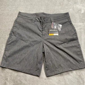 Eddie Bauer Horizon Shorts Women's 10 Gray 7.5" Inseam Mid-Rise Outdoor Classic - Picture 1 of 17