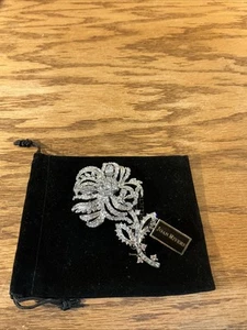 Joan Rivers Private Collection Crystal Flower Brooch Pin Removable Stem Huge - Picture 1 of 11