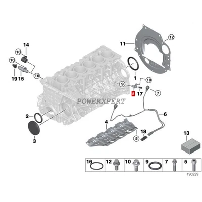 7525015 2007-2013 For BMW 325I 525I M5 X3 Z4 1pcs OEM Crankshaft Position Sensor - Image 1 of 4