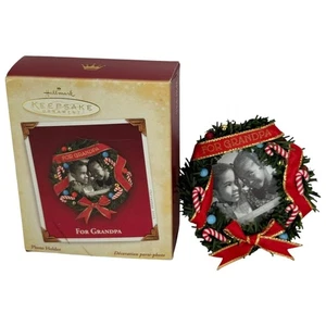 Hallmark Christmas Ornament For Grandpa Photo Holder Grandchildren Gift Idea - Picture 1 of 17