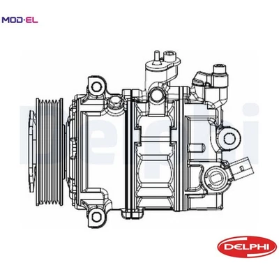 COMPRESSOR AIR CONDITIONING CS20529 FOR VW BORA/IV JETTA/VI/CLASICO CBPA 2.0L - Image 1 of 4