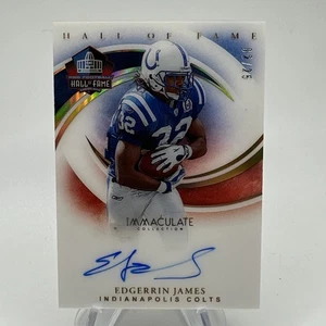 2024 Immaculate Edgerrin James Hall Of Fame Auto #02/25 Colts - Picture 1 of 2